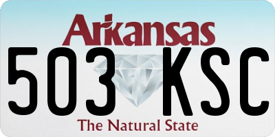 AR license plate 503KSC