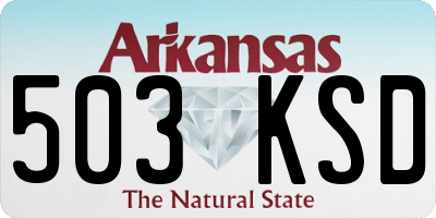 AR license plate 503KSD