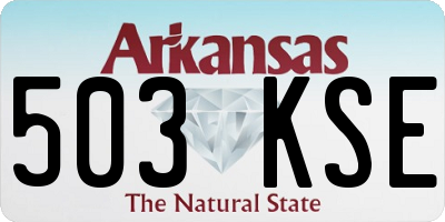 AR license plate 503KSE