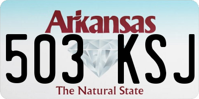 AR license plate 503KSJ
