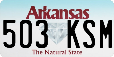 AR license plate 503KSM