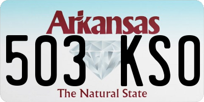 AR license plate 503KSO