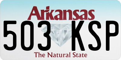 AR license plate 503KSP