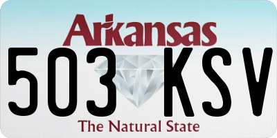 AR license plate 503KSV