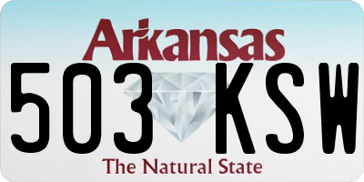 AR license plate 503KSW