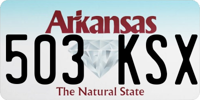 AR license plate 503KSX