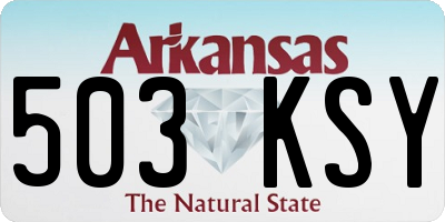 AR license plate 503KSY