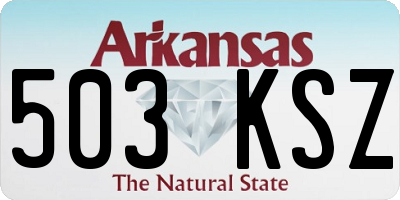 AR license plate 503KSZ