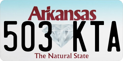 AR license plate 503KTA