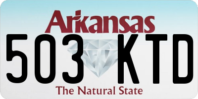 AR license plate 503KTD