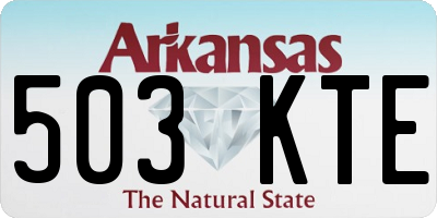 AR license plate 503KTE