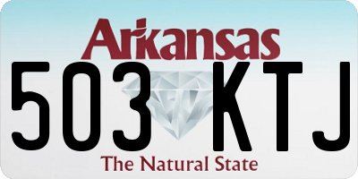 AR license plate 503KTJ