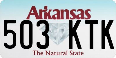 AR license plate 503KTK