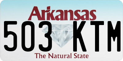 AR license plate 503KTM