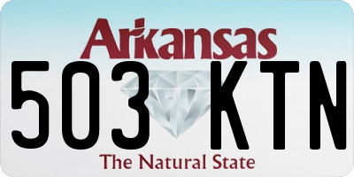 AR license plate 503KTN