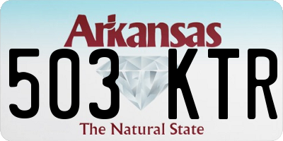 AR license plate 503KTR