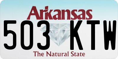 AR license plate 503KTW