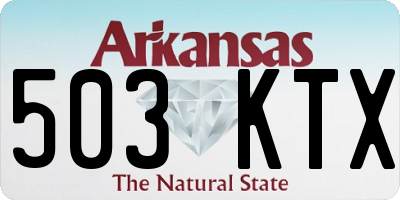 AR license plate 503KTX