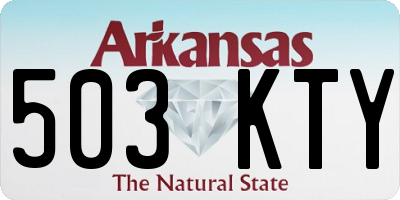 AR license plate 503KTY