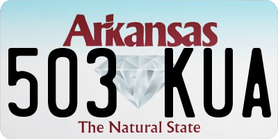 AR license plate 503KUA