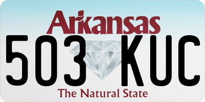 AR license plate 503KUC