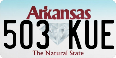 AR license plate 503KUE