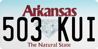 AR license plate 503KUI