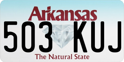 AR license plate 503KUJ