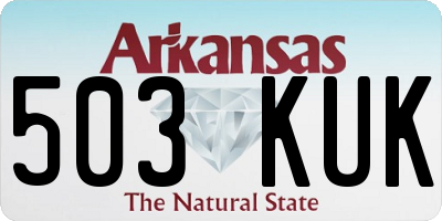 AR license plate 503KUK