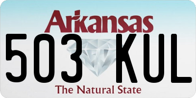 AR license plate 503KUL