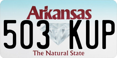 AR license plate 503KUP