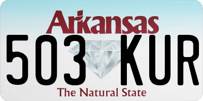 AR license plate 503KUR