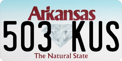 AR license plate 503KUS