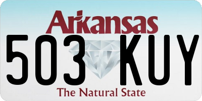 AR license plate 503KUY
