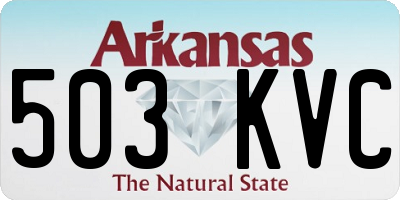 AR license plate 503KVC