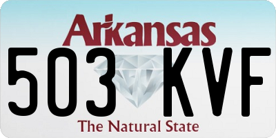 AR license plate 503KVF