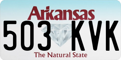 AR license plate 503KVK
