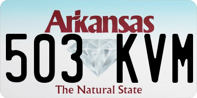 AR license plate 503KVM