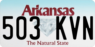 AR license plate 503KVN