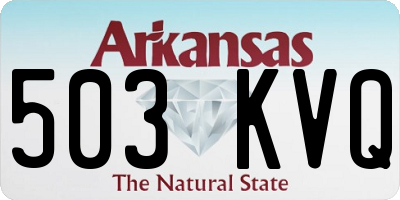 AR license plate 503KVQ