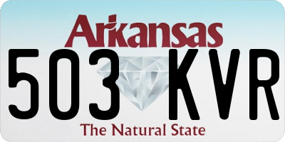 AR license plate 503KVR
