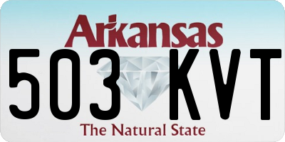 AR license plate 503KVT