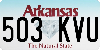 AR license plate 503KVU