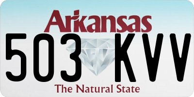 AR license plate 503KVV