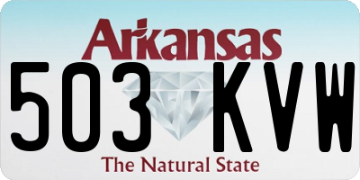 AR license plate 503KVW