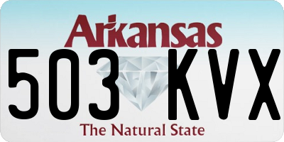 AR license plate 503KVX