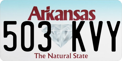 AR license plate 503KVY
