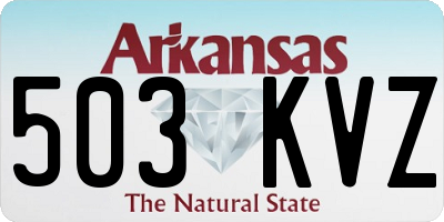 AR license plate 503KVZ