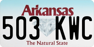 AR license plate 503KWC