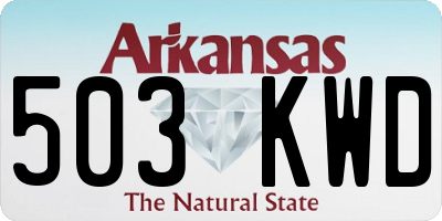 AR license plate 503KWD